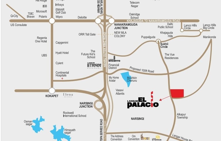 Lansum El Palacio Location Map