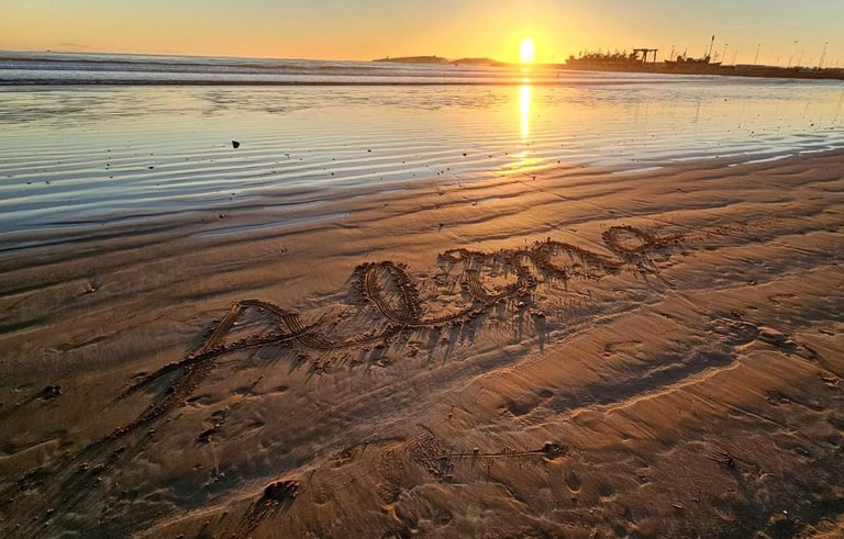 Alina on Atlantic shore