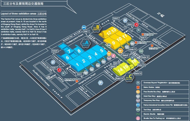 Canton fair lay out