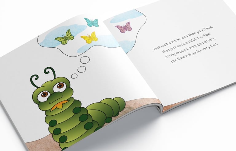 The Little Larva children's book