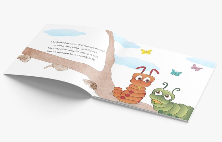 The Little Larva children's book