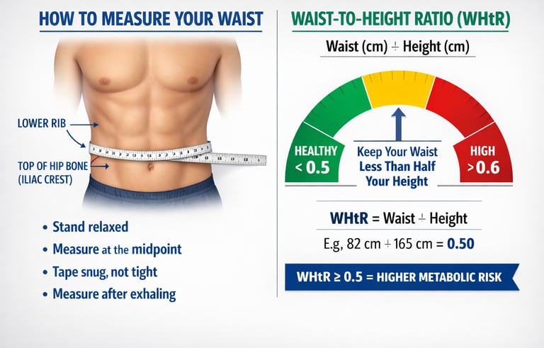How to Calculate Your WHtR: The #1 Metric for Longevity and Heart Health