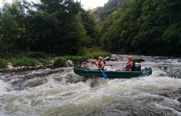 activité sportive gorges allier rapides canoë kayak