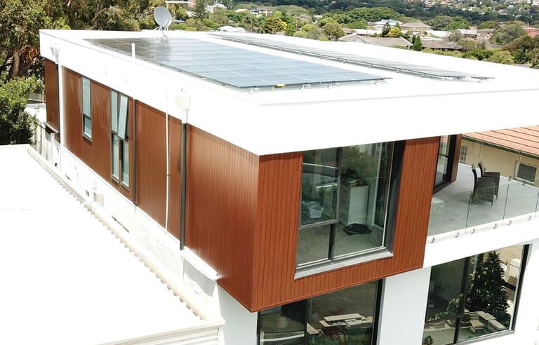 knotwood cladding on building