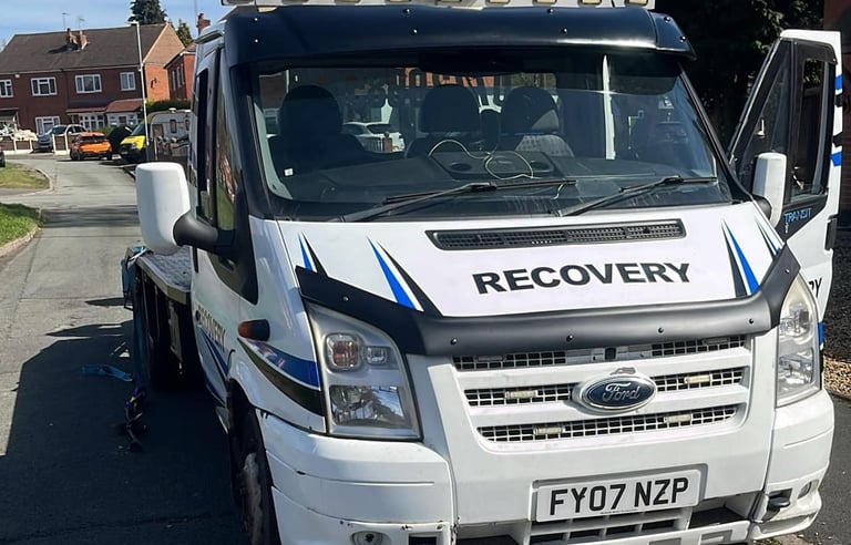 alt="Non-runner vehicle being collected for garage delivery in Malvern"