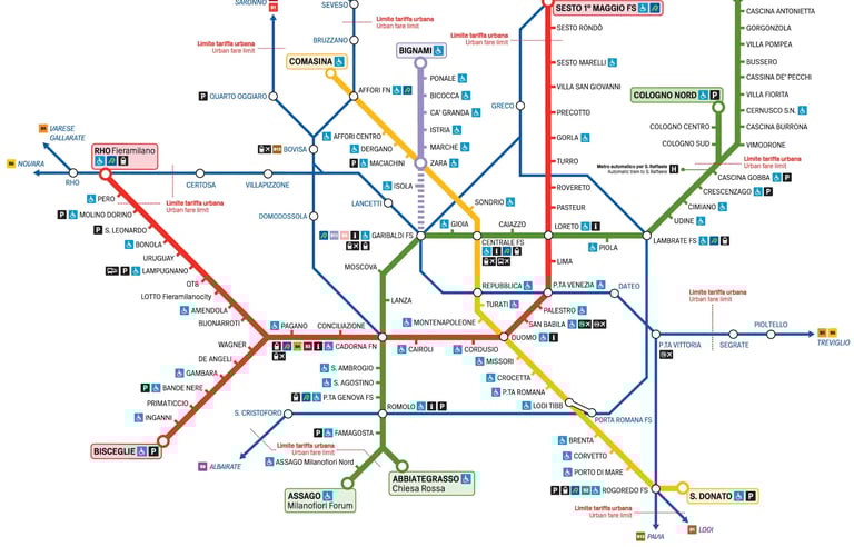 mappa metropolitana milano