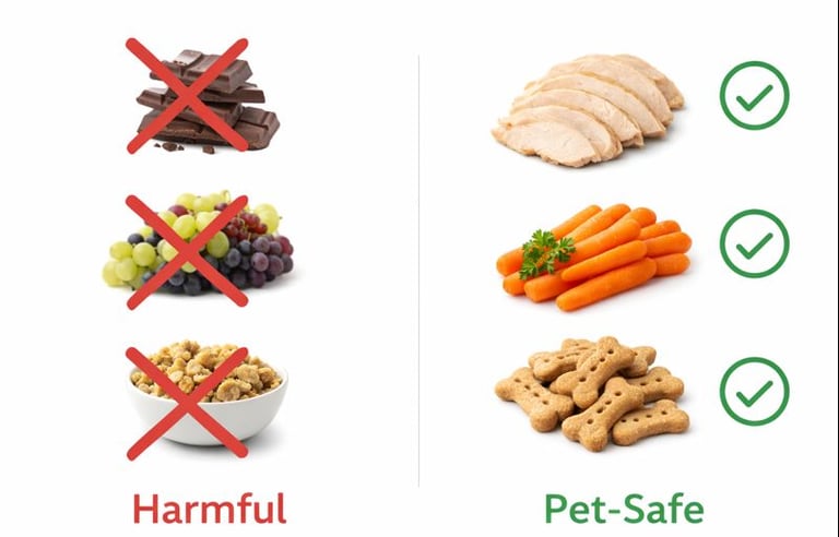 Holiday foods pets should avoid.