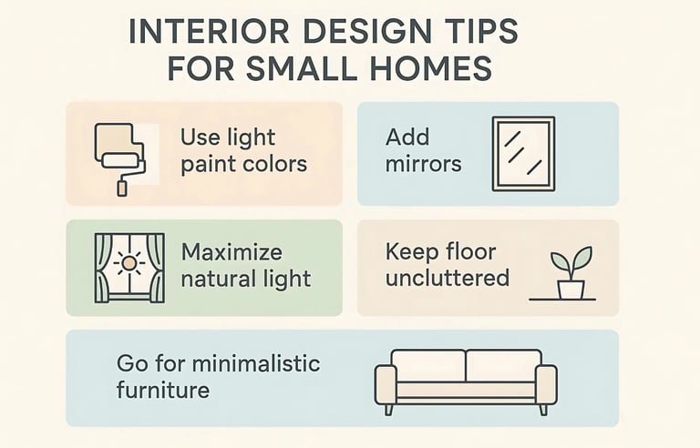 Interior design tips for Small homes