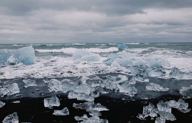 Diamond beach in Iceland