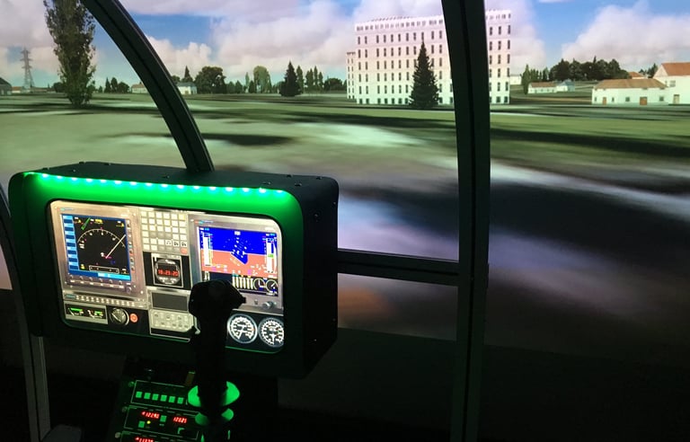 helicopter simulator cockpit 