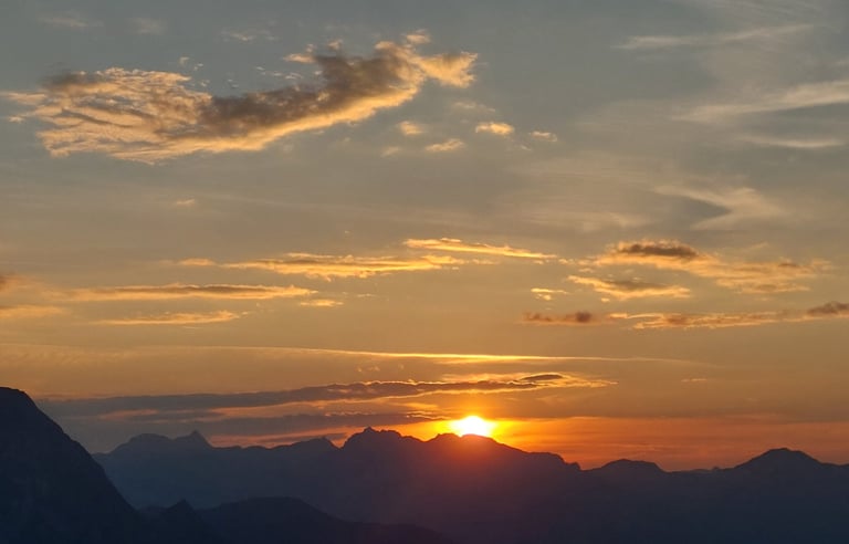 Sonnenuntergang Ahorn Mayrhofen