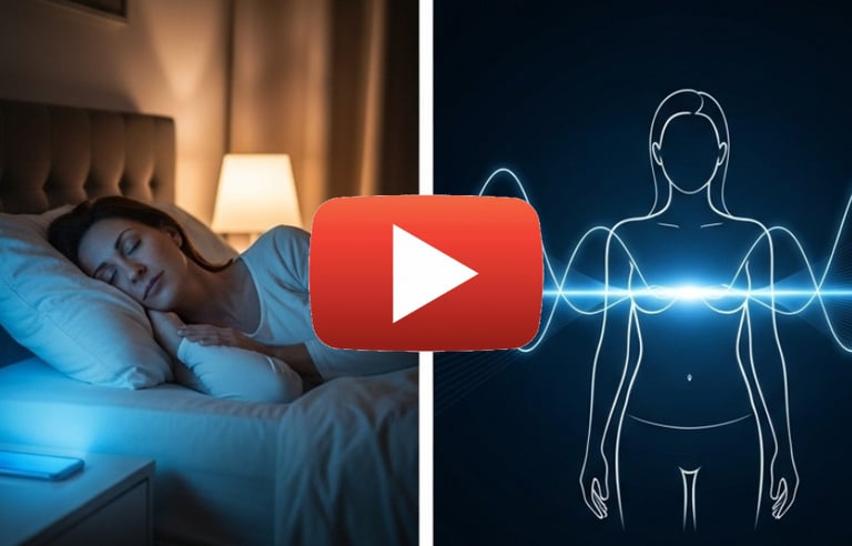 woman sleeping with light turned on