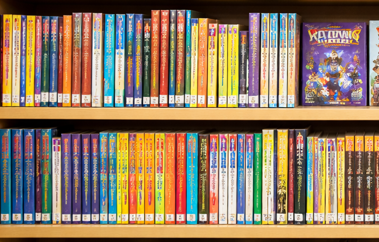 bande dessinée à la bibliotheque d'école