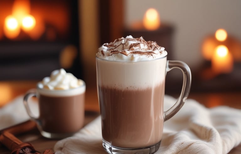 Indulge in the Creamy Delight of a Hot Chocolate Milkshake