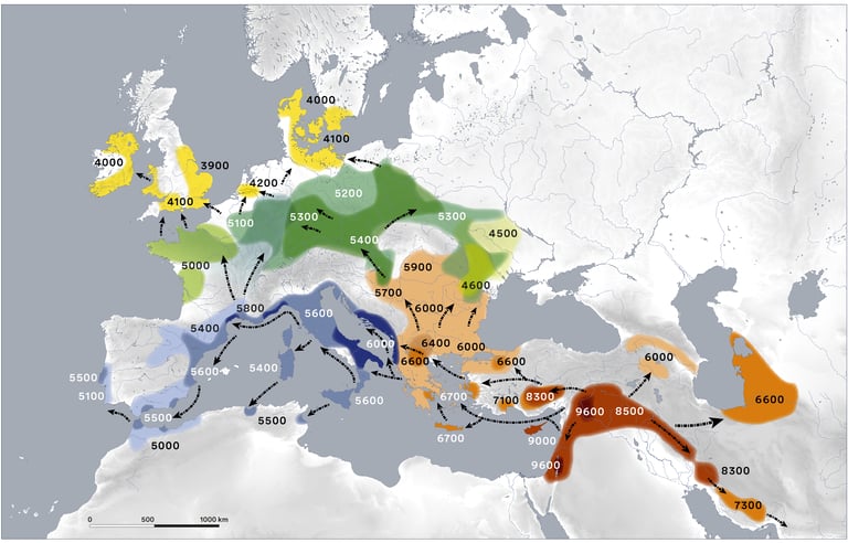 Spread of farming into Europe