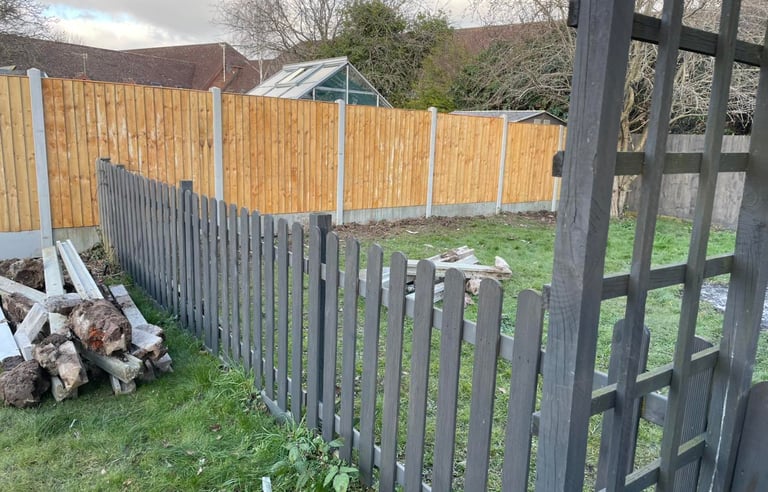 Decorative garden fencing installed in Worcester