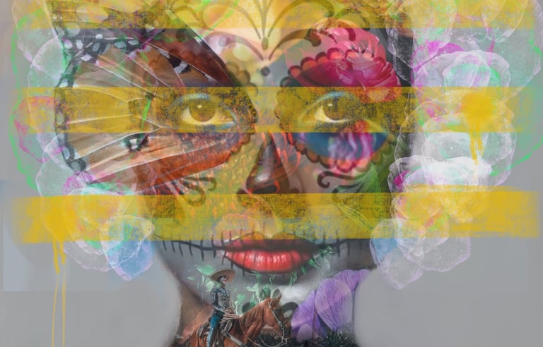 Colorful, modern digital artwork by flash for empathy