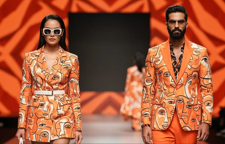 Models Showcasing Custom Design Digital Print garments