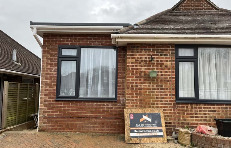 Brick bungalow exterior renovation and improvement project in Sussex.