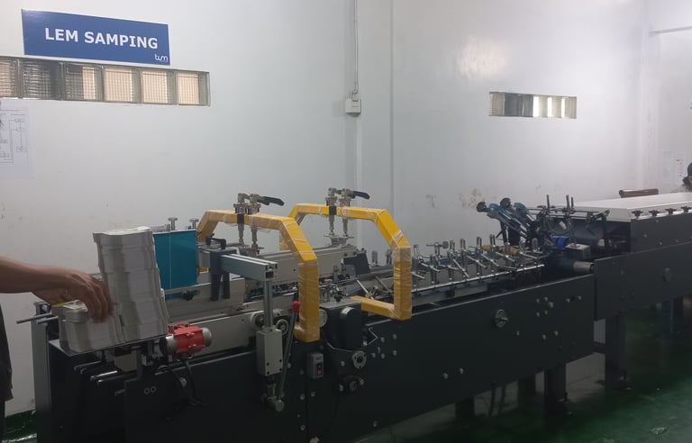 mesin lem samping kemasan rumah kemasan bogor