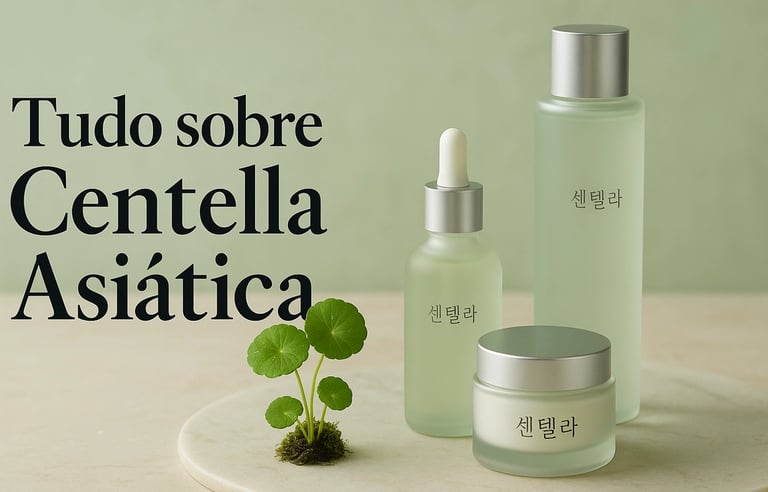 tudo sobre o ativo centella asiática em produtos de skincare coreana asiática