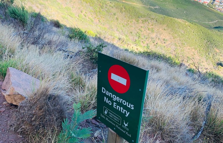 Dangerous No Entry Sign