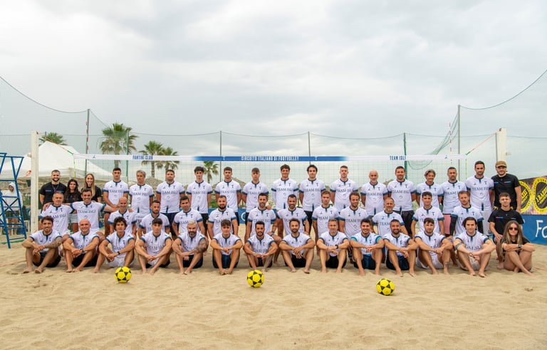 Foto di gruppo Circuito Italiano di Footvolley, foto di gruppo campionato italiano di footvolley
