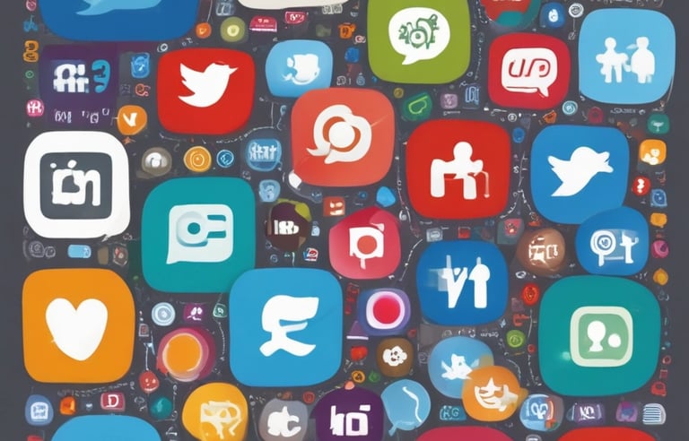 Close-up of hands analyzing social media metrics on a tablet.