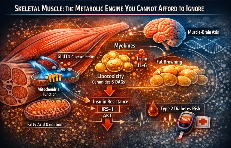 “Stubborn Belly Fat May Signal Muscle Lipotoxicity and Early Insulin Resistance”