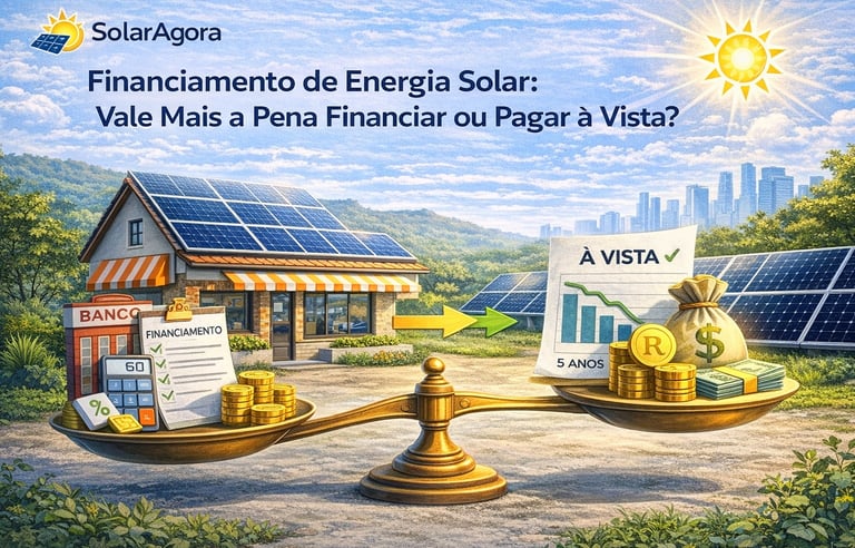 Payback energia solar: casa com painéis solares ilustrando o tempo de retorno do investimento em sis