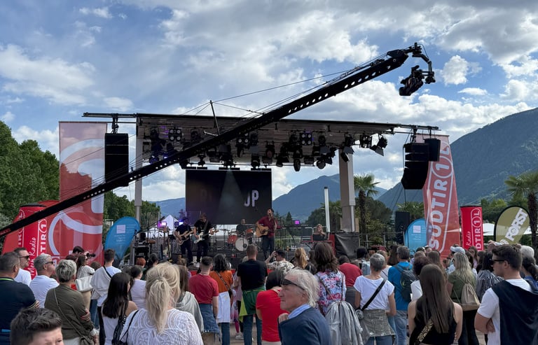 Kamerakran bei Konzerte in Südtirol