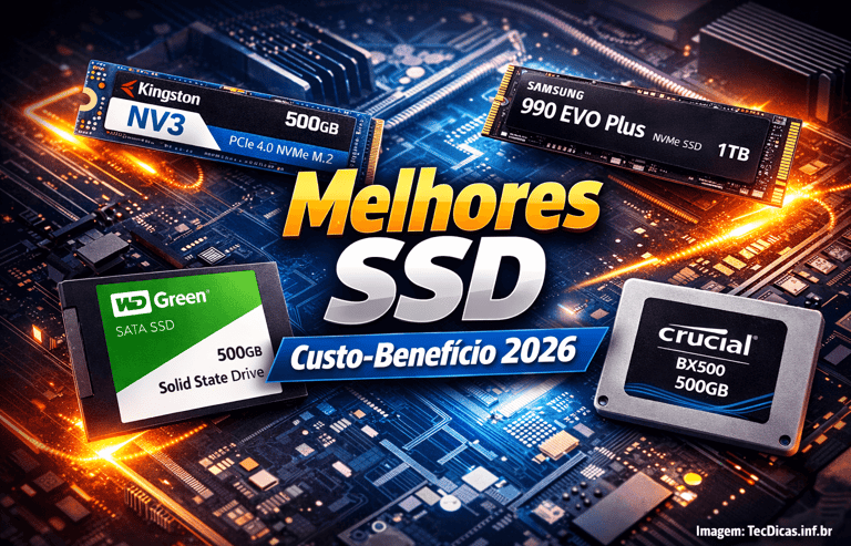 Melhores SSD Custo-Benefício 2026: Guia Completo Para Escolher