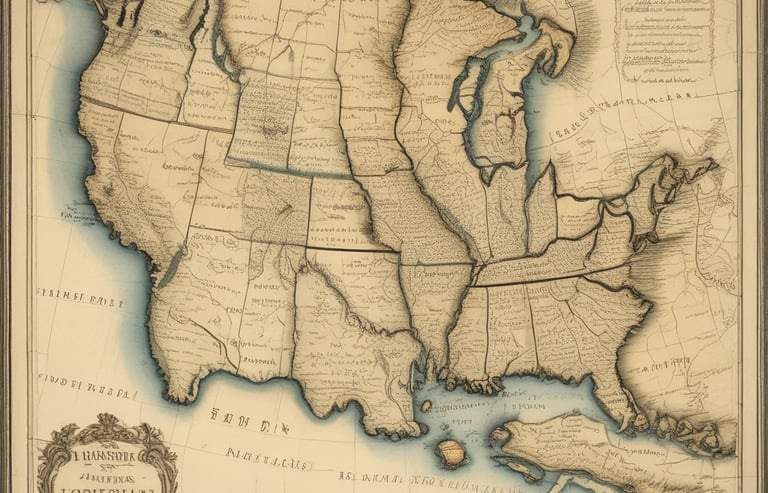 Louisiana Purchase map, 1803
