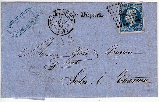 Losange Petits Chiffres 208 et type 15B.