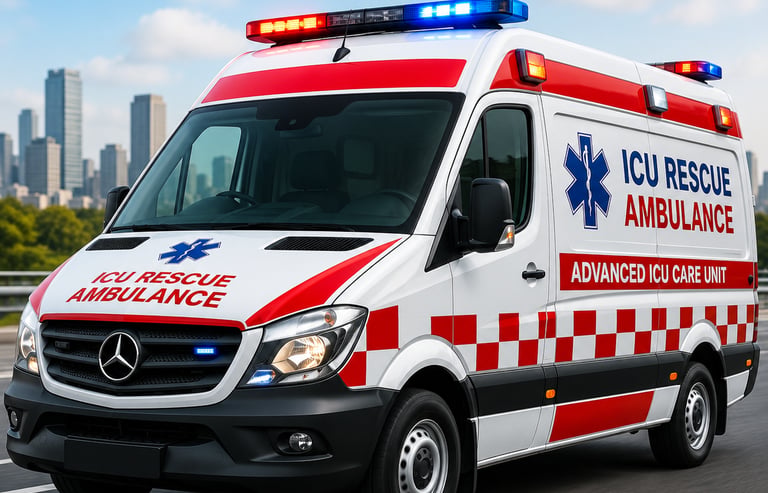 ICU Rescue Ambulance Service Lucknow