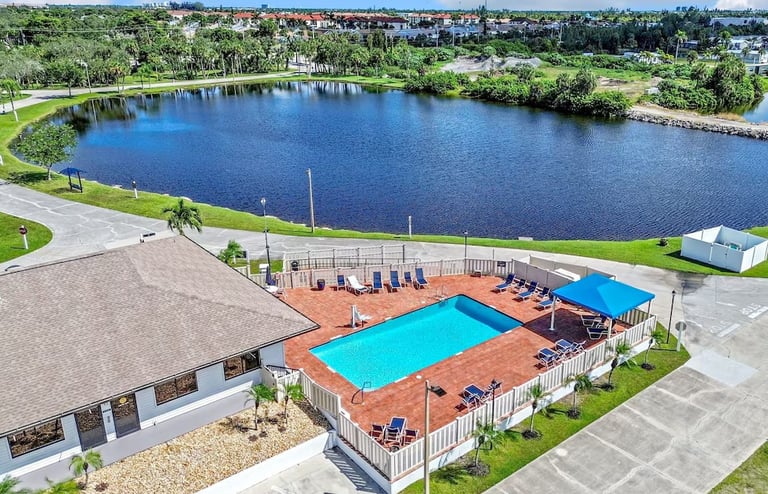 Serene Oasis Vacation Rental Aerial View of community