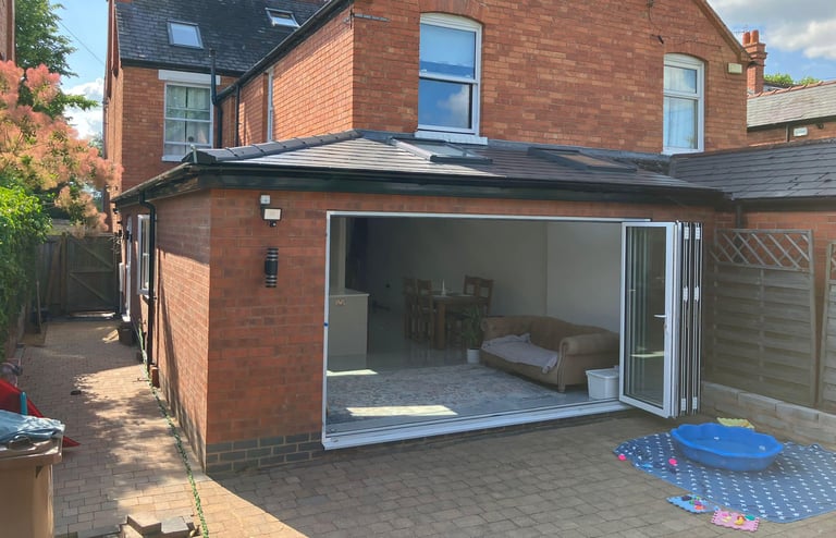 Loft conversion in Worcester with skylight and modern interior