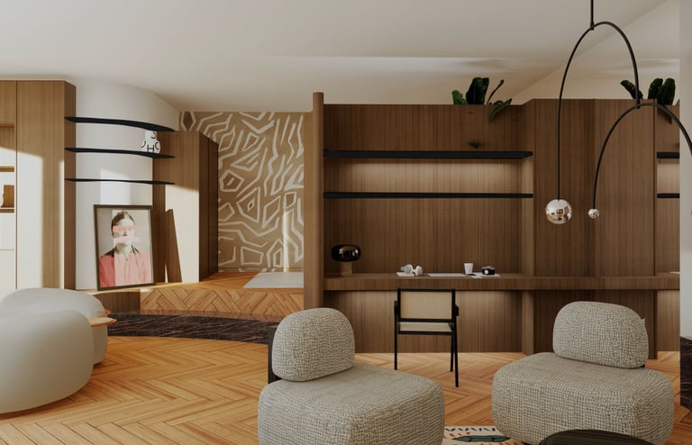 STUDIO GLAS - agencement & branding - projet Loft minimaliste