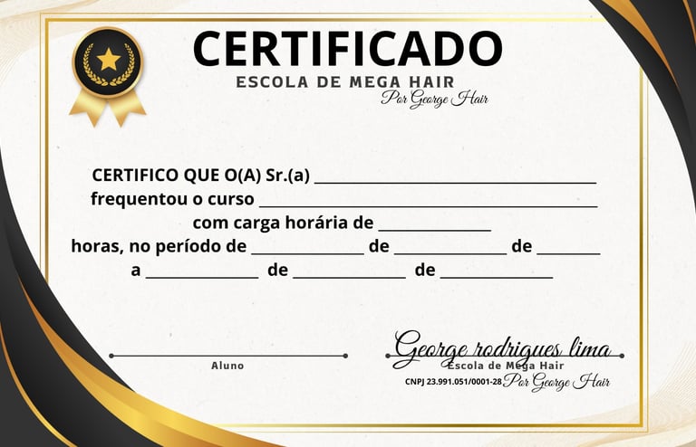 Curso mega hair ponto americano certificado