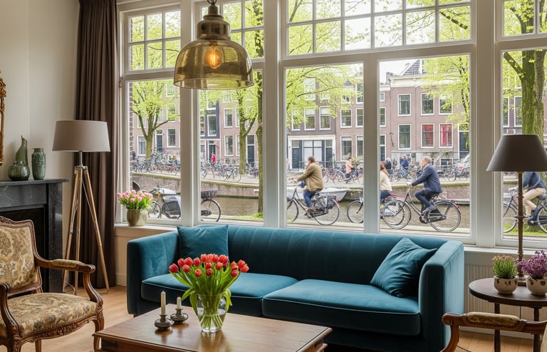 Cuisine moderne et équipée dans un appartement à louer à Amsterdam pour expatriés, services de reloc