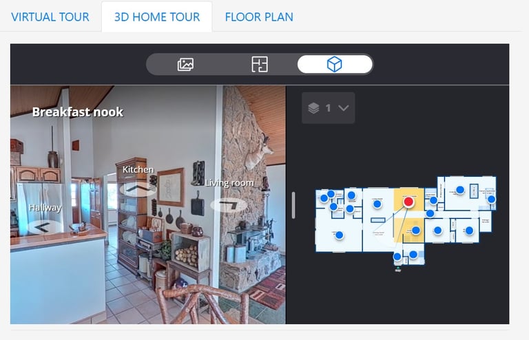Hotchkiss CO Real Estate Photographer - Interactive floor plan example for real estate listings