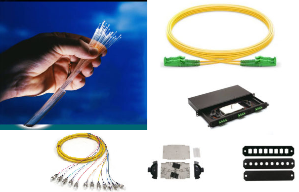 Singlemode and Multimode Fiber optic cables, pigtails, patch panels