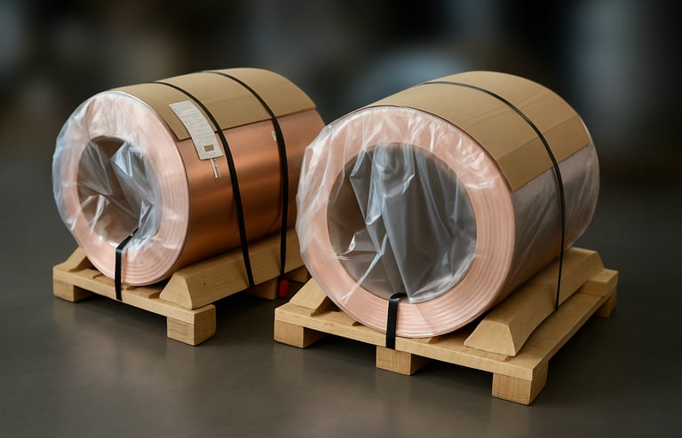 Copper flashing roll for roofing and gutter repair