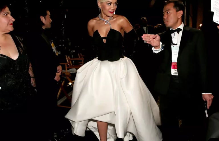 Kosovo-born pop star Rita Ora at the Oscars © Christopher Polk / GETTY IMAGES NORTH AMERICA/AFP