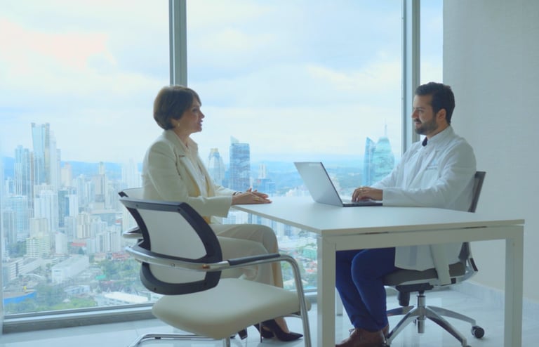 Dr. Christian Diaz (Medical Director) with Auragens Patient  