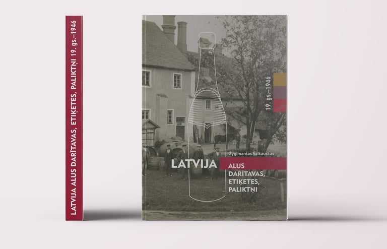 Book cover. On the cover photo of old brewery in Latvia.