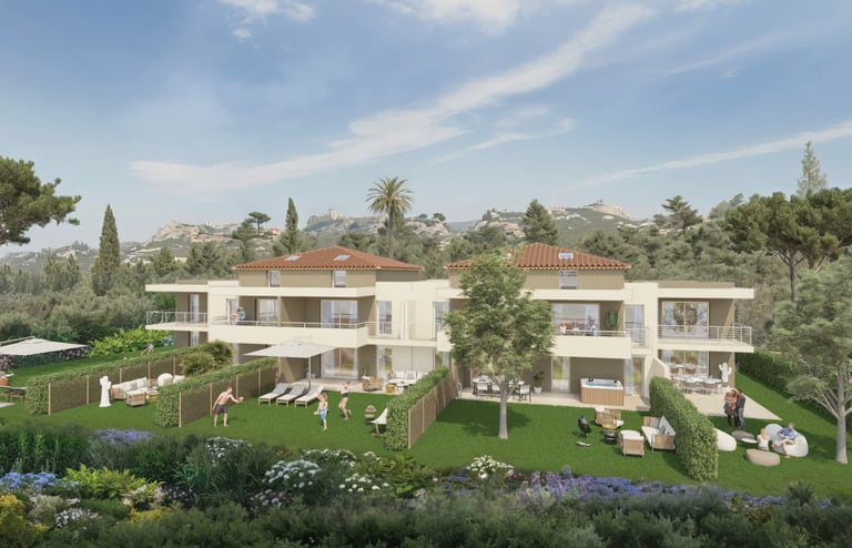 Une perspective 3D pour la vente sur plan VEFA d'une résidence immobilière