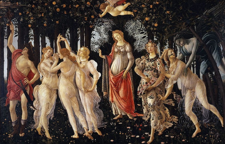 Primavera, by Sandro Botticelli - late 1470s or early 1480s