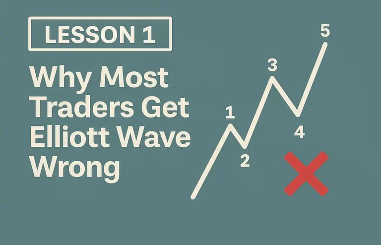 Lección 1 — Por qué la mayoría de los traders interpretan mal la estructura de la Onda de Elliott en el trading de Forex