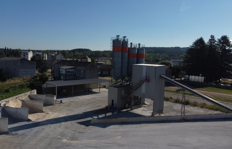 Planta de hormigón en Láncara